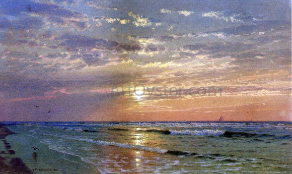 William Trost Richards Sunrise, Atlantic City - Canvas Art Print