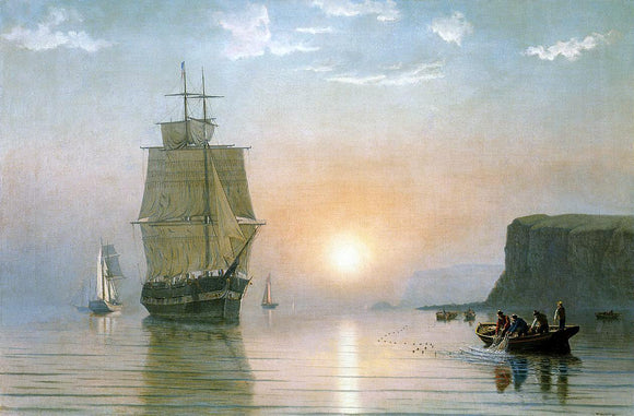  William Bradford Sunrise off Grand Manan - Canvas Art Print