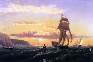  William Bradford Sunrise on the Bay of Fundy - Canvas Art Print