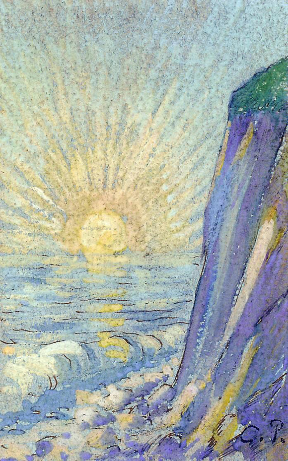  Camille Pissarro Sunrise on the Sea - Canvas Art Print