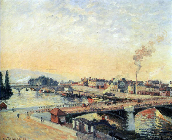  Camille Pissarro Sunrise, Rouen - Canvas Art Print