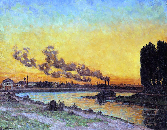  Armand Guillaumin Sunset at Ivry - Canvas Art Print