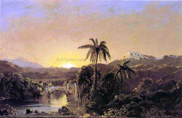  Frederic Edwin Church Sunset in Ecuador - Canvas Art Print