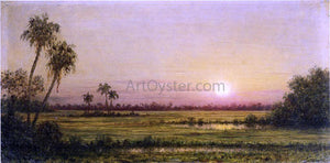  Martin Johnson Heade Sunset in Florida - Canvas Art Print