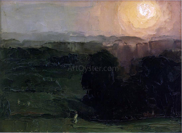  George Wesley Bellows Sunset, Jersey Hills - Canvas Art Print