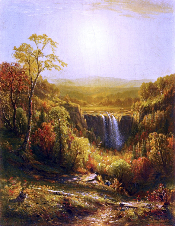  John Carleton Wiggins Sunset, Kaaterskill Falls - Canvas Art Print