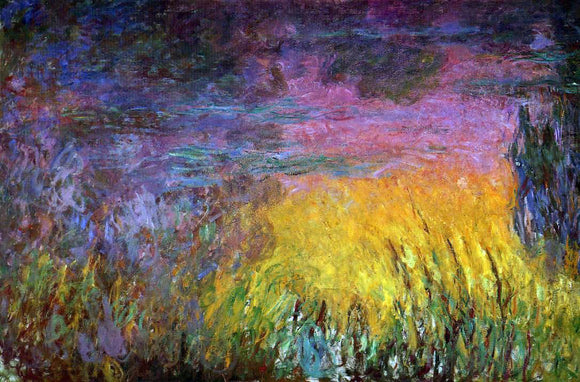  Claude Oscar Monet Sunset (left half) - Canvas Art Print