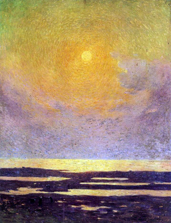  Ferdinand Du Puigaudeau Sunset on the Coast - Canvas Art Print