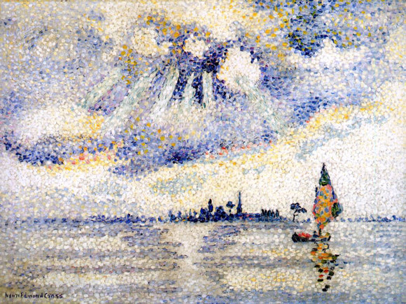  Henri Edmond Cross Sunset on the Lagoon, Venice - Canvas Art Print