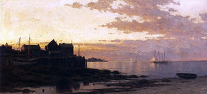  Alfred Thompson Bricher Sunset over the Bay - Canvas Art Print