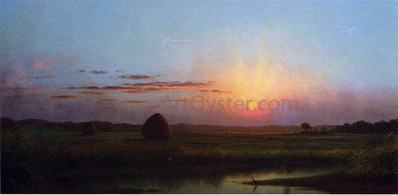  Martin Johnson Heade Sunset over the Marsh - Canvas Art Print