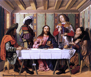  Marco Marziale Supper at Emmaus - Canvas Art Print