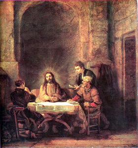  Rembrandt Van Rijn A Supper at Emmaus - Canvas Art Print