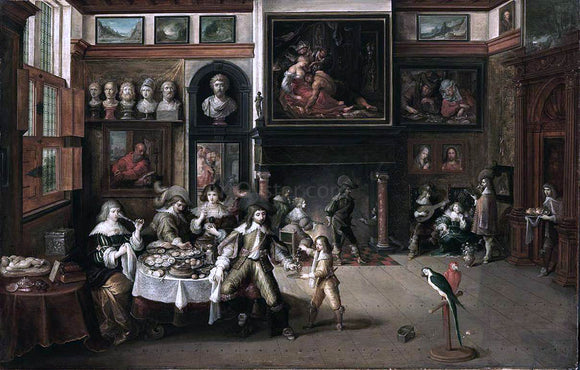  II Frans Francken Supper at the House of Burgomaster Rockox - Canvas Art Print