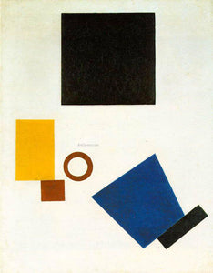  Kazimir Malevich Suprematism Self Portrait in Two Dimensions - Canvas Art Print