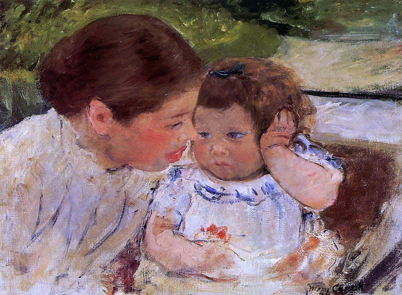 Mary Cassatt Susan Comforting the Baby (no.1) - Canvas Art Print