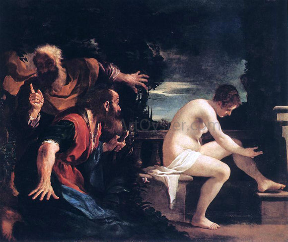  Guercino Susanna and the Elders - Canvas Art Print