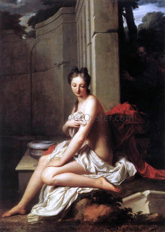  Jean-Baptiste Santerre Susanna at the Bath - Canvas Art Print