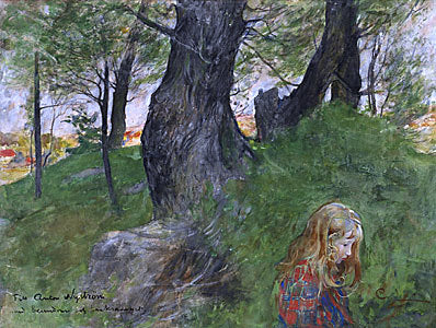  Carl Larsson Susanne I En Skogsbacke - Canvas Art Print