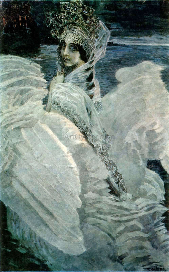  Michael Vrubel Swan-Princess - Canvas Art Print