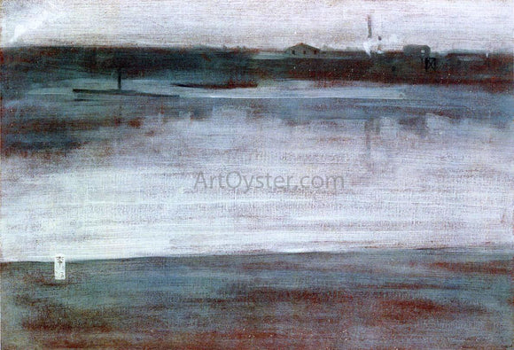  James McNeill Whistler Symphony in Grey: Early Morning, Thames - Canvas Art Print