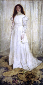  James McNeill Whistler Symphony in White, No. 1: The White Girl - Canvas Art Print