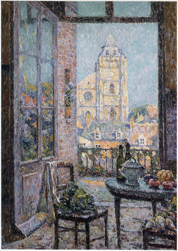  Henri Le Sidaner Table by the Window - Canvas Art Print
