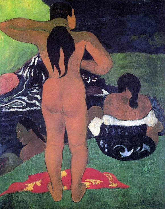  Paul Gauguin Tahitian Women Bathing - Canvas Art Print