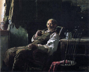  Thomas Hovenden Taking His Ease - Canvas Art Print