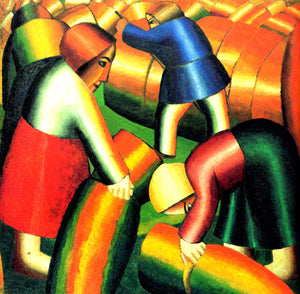  Kazimir Malevich Taking in the Harvest - Canvas Art Print