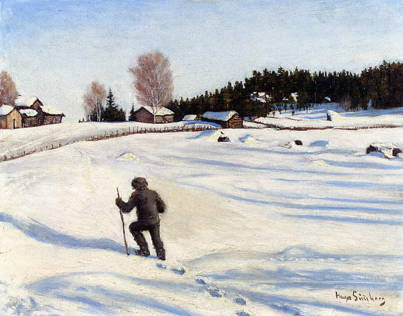  Hugo Simberg Talvimaisema (also known as Winter Landscape) - Canvas Art Print