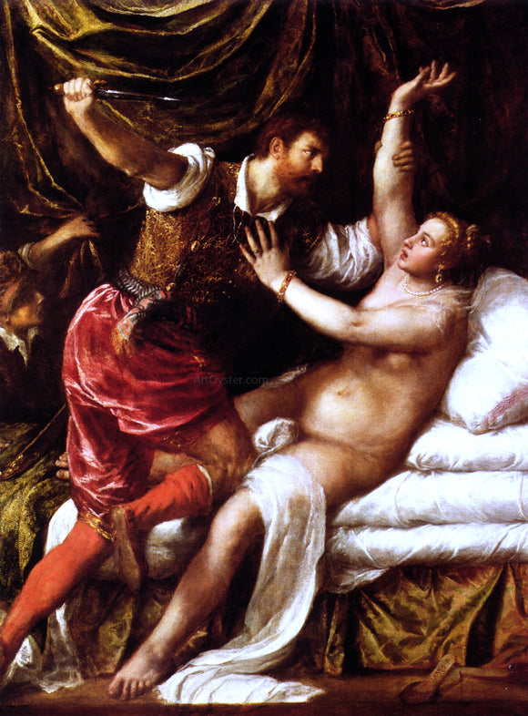  Titian Tarquin and Lucretia - Canvas Art Print