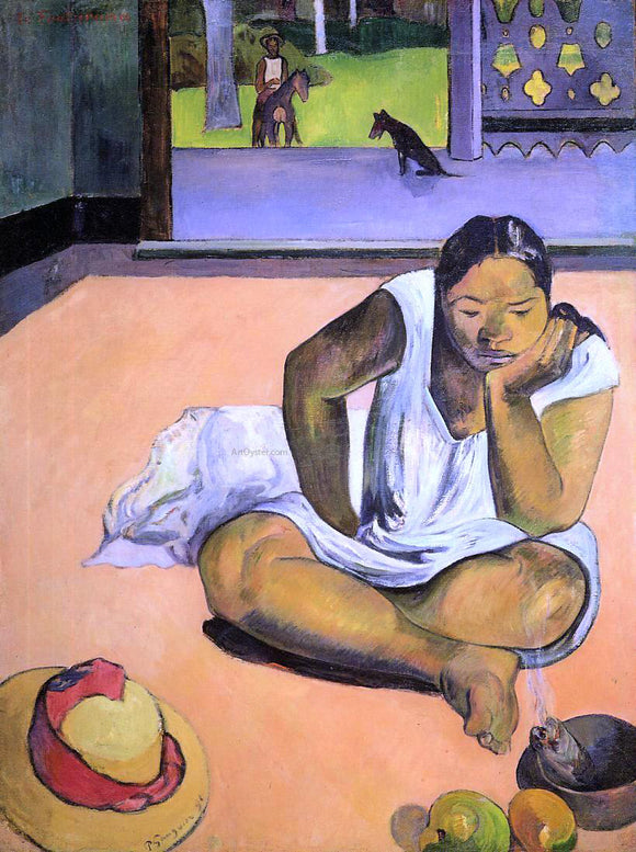 Paul Gauguin Te Faaturuma (also known as The Brooding Woman) - Canvas Art Print