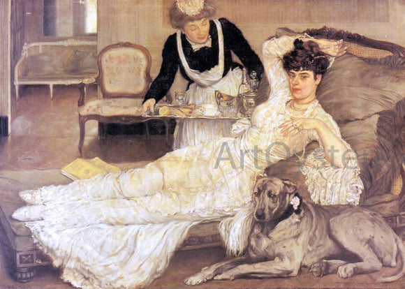  Henry Caro-Delvaille Tea Time - Canvas Art Print