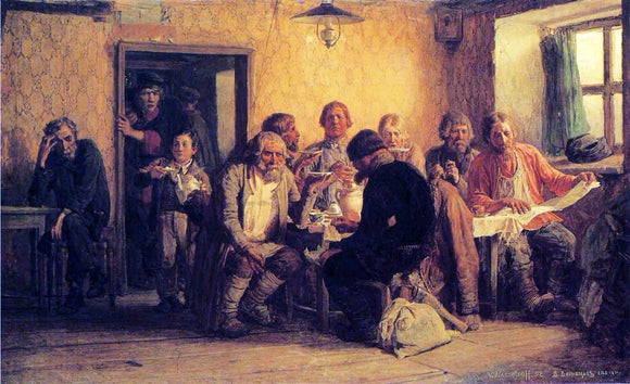  Victor Mikhail Vasnetsov Tea-Drinking in a Tavern - Canvas Art Print