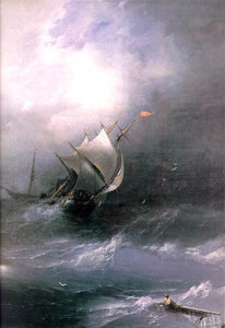  Ivan Constantinovich Aivazovsky Tempest on Ice Ocean - Canvas Art Print