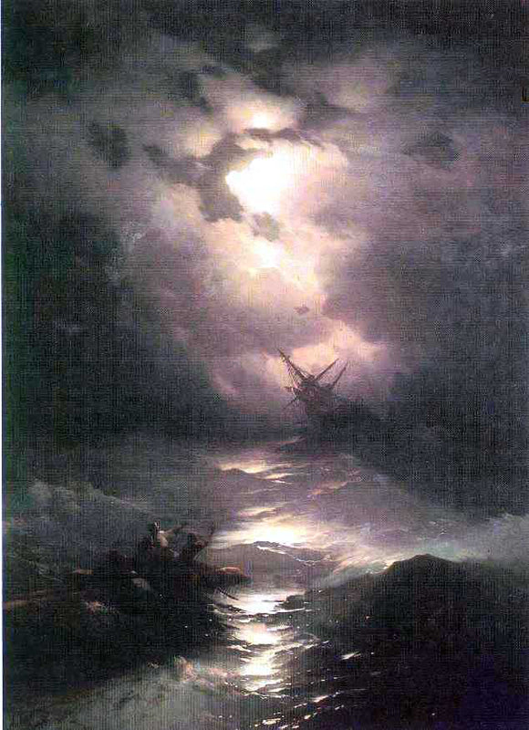  Ivan Constantinovich Aivazovsky Tempest on the Northern Sea - Canvas Art Print