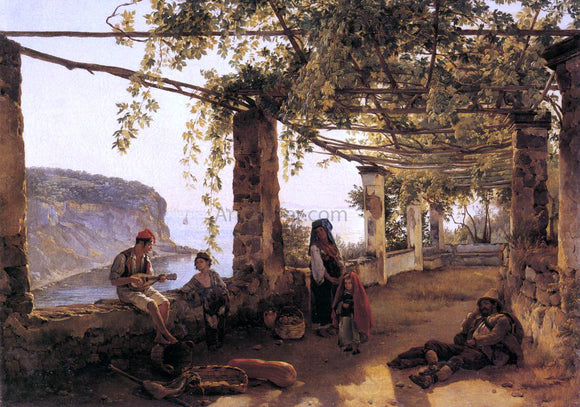  Silvester Fedosyevich Shchedrin Terrace at Sorrento - Canvas Art Print