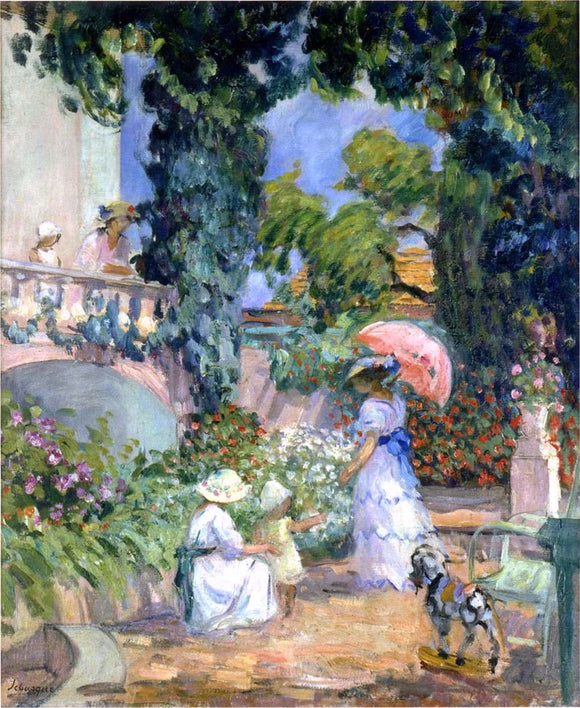  Henri Lebasque Terrace in the Garden - Canvas Art Print