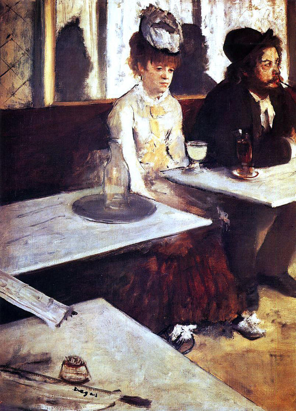  Edgar Degas The Absinthe Drinker - Canvas Art Print