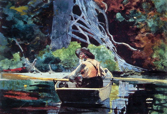  Winslow Homer The Adirondack Guide - Canvas Art Print