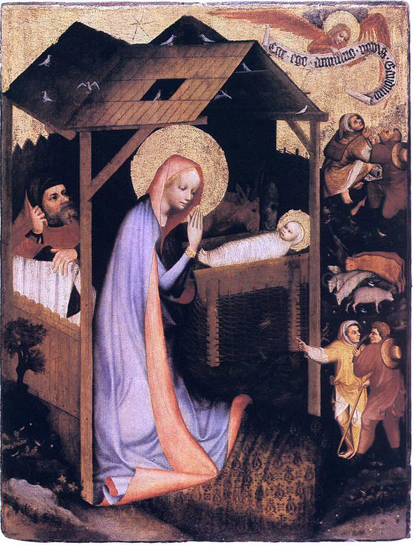  Master Trebon Altarpiece The Adoration of Jesus - Canvas Art Print