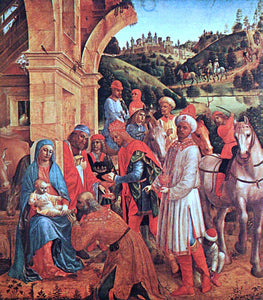  Vincenzo Foppa The Adoration of the Kings - Canvas Art Print