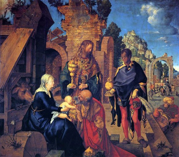  Albrecht Durer The Adoration of the Magi - Canvas Art Print