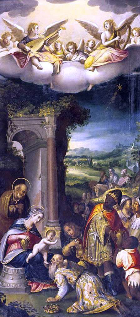 Prospero Fontana The Adoration of the Magi - Canvas Art Print