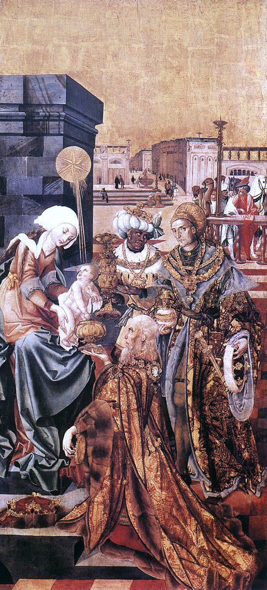  Master M S The Adoration of the Magi - Canvas Art Print