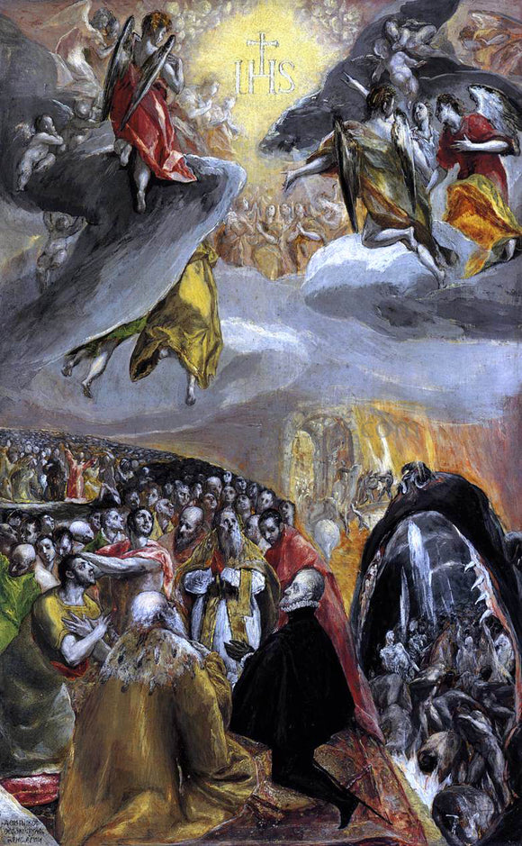 El Greco The Adoration of the Name of Jesus - Canvas Art Print