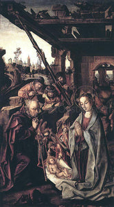  The Younger Rodrigo De  Osona The Adoration of the Shepherds - Canvas Art Print