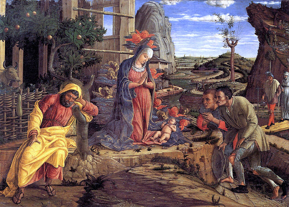  Andrea Mantegna The Adoration of the Shepherds - Canvas Art Print