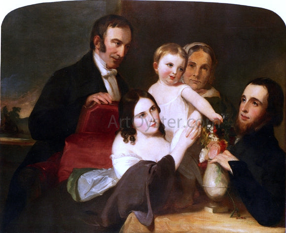  Thomas Sully The Alexander Family Group Portrait - Canvas Art Print